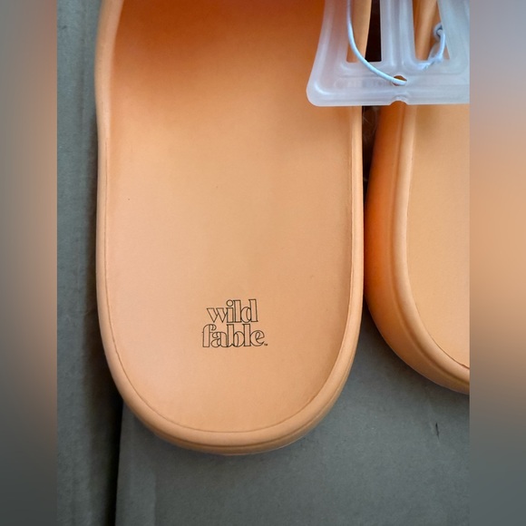 Wild Fable Shoes Robbie Slide Orange slip on Sandals 🎯 Target size 8 - Picture 8 of 8